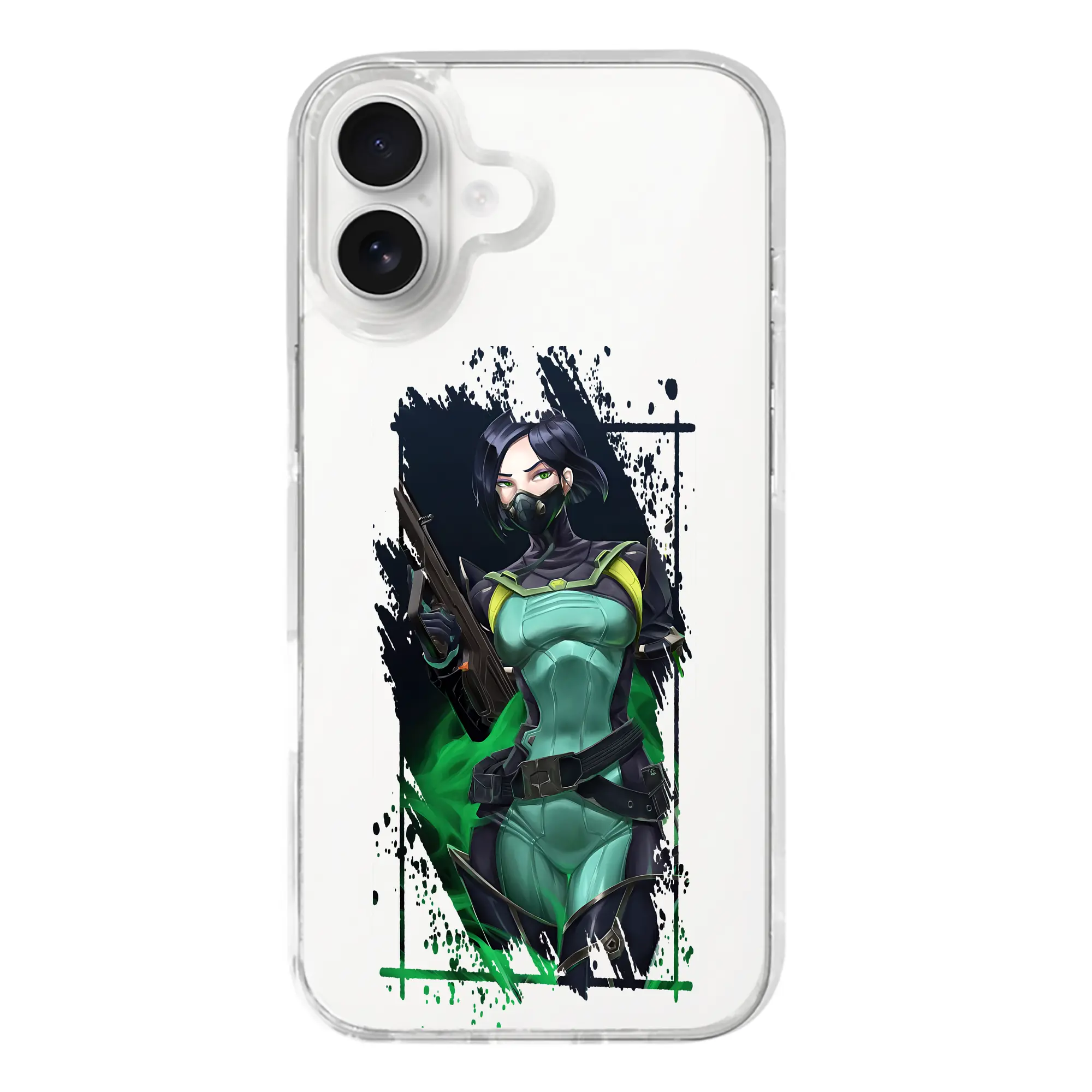 VALORANT グッズ,ヴァイパー - iPhone 17シリーズ 透明スマホケース – 薄型・耐衝撃・精密フィット保護カバー